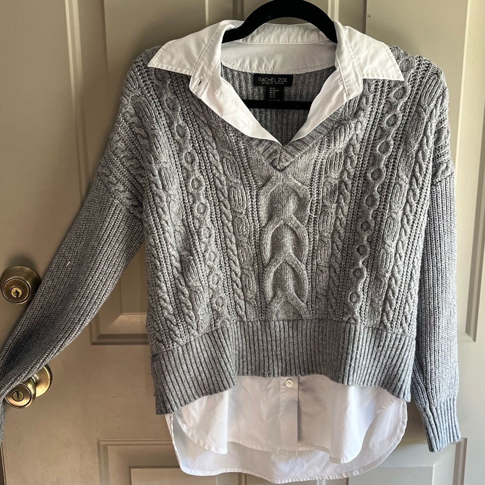 Rachel Zoe Grey Sweater Shirt